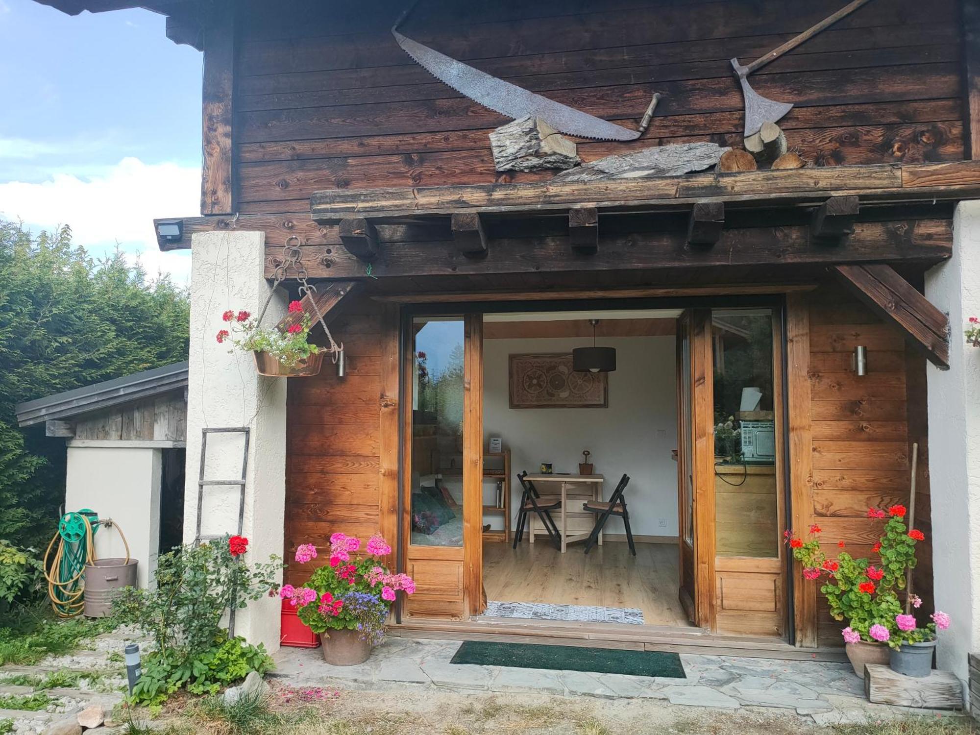 Beau Studio Dans La Vallee De Chamonix Les Trabets ภายนอก รูปภาพ